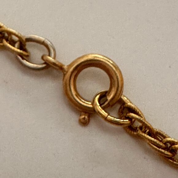 Tortolani Crislu VTG Crystals Beads Costume signed Necklace Makers Mark goldtone - Picture 7 of 16